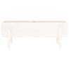 Garden Raised Bed White 101x30x38 cm - Solid Pine Wood