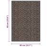 Doormat Tufted 40x60 cm Dark Brown - Durable & Stylish