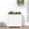 Garden Planter White 82.5x40x78 cm Solid Wood Pine Colour white pine Size 82.5 x 40 x 78 cm Quantity in Package 1 