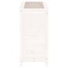 Garden Planter White 82.5x40x78 cm - Solid Pine Wood