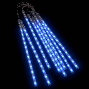 Meteor Lights 8 pcs - 30 cm Blue LED for Indoor/Outdoor Use