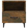 Elegant Smoked Oak Bedside Cabinet | Durable Engineered Wood