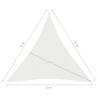 Sunshade Sail 3x4x4 m HDPE - White | HipoMarket