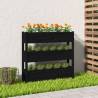 Planter Black 112x25x104.5 cm Solid Wood Pine Colour black Size 112 x 25 x 104.5 cm Quantity in Package 1 