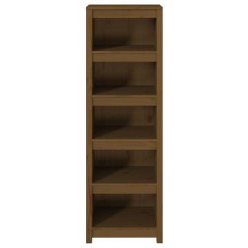 Book Cabinet Honey Brown - Solid Pine Wood 50x35x154 cm