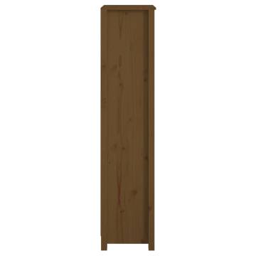 Book Cabinet Honey Brown - Solid Pine Wood 50x35x154 cm