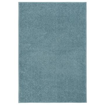 Elegant Blue Short Pile Rug 160x230 cm | Hipomarket