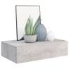 Wall-mounted Drawer Shelf - Concrete Grey MDF | HipoMarket