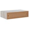 Wall-mounted Drawer Shelf - Concrete Grey MDF | HipoMarket