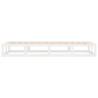 White Solid Wood Bed Frame 100x200 cm - Modern Design