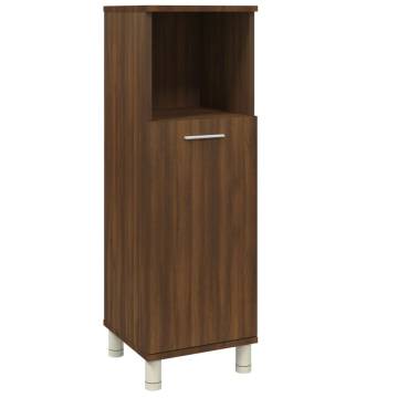 Stylish Brown Oak Bathroom Cabinet - 30x30x95 cm | Hipomarket