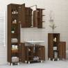 Stylish Brown Oak Bathroom Cabinet - 30x30x95 cm | Hipomarket