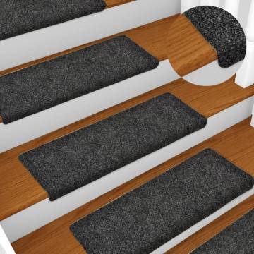 Stair Mats 10 pcs Grey 65x21x4 cm - Non-Slip & Comfortable