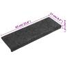 Stair Mats 10 pcs Grey 65x21x4 cm - Non-Slip & Comfortable