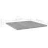 Concrete Grey Bookshelf Boards - 8 pcs | HipoMarket UK