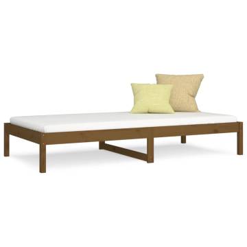 Day Bed Honey Brown 90x200 cm Solid Wood Pine - Stylish & Versatile