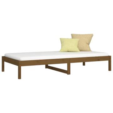 Day Bed Honey Brown 90x200 cm Solid Wood Pine - Stylish & Versatile