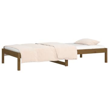 Day Bed Honey Brown 90x200 cm Solid Wood Pine - Stylish & Versatile