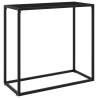 Console Table Black 80x35x75 cm Tempered Glass Colour black Size 80 x 35 x 75 cm Quantity in Package 1 Model without feet 