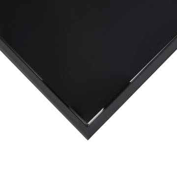 Stylish Black Garden Bar Table | 110x60 cm Tempered Glass