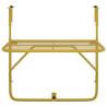 Stylish Gold Balcony Table 60x40 cm | Space-saving Design