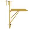 Stylish Gold Balcony Table 60x40 cm | Space-saving Design