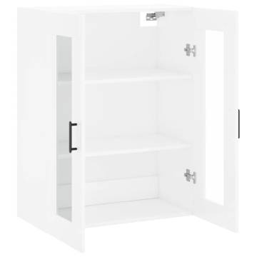 Wall Mounted Cabinet High Gloss White - Stylish Storage Solution