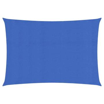 Blue Sunshade Sail 2x4.5 m - UV Protection & Water Permeable