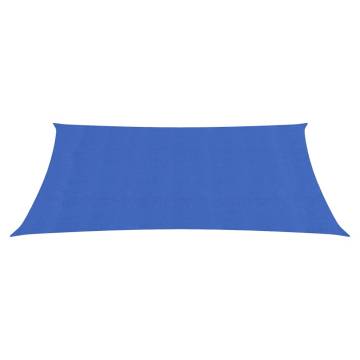 Blue Sunshade Sail 2x4.5 m - UV Protection & Water Permeable