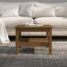 Stylish Honey Brown Solid Wood Coffee Table - 55x55x40 cm