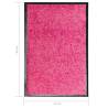 Washable Pink Doormat 40x60 cm | Indoor & Outdoor Mat