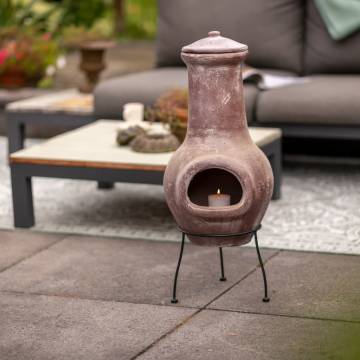 RedFire Salamanca Dark Red Fireplace - Stylish Patio Centerpiece