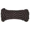 Durable Black Boat Rope 4mm x 50m - Ideal for Boating & Sailing