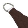 Brown Triangular Sunshade Sail - 3.5x3.5x4.9 m Oxford Fabric