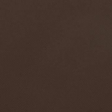 Brown Triangular Sunshade Sail - 3.5x3.5x4.9 m Oxford Fabric