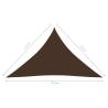 Brown Triangular Sunshade Sail - 3.5x3.5x4.9 m Oxford Fabric