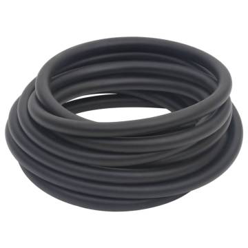 Hybrid Air Hose Black 0.6" 2m - Durable Rubber & PVC