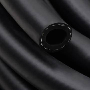 Hybrid Air Hose Black 0.6" 2m - Durable Rubber & PVC