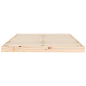 Wooden Bed Frame 120x190 cm Small Double Pine - Durable Design