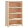 Book Cabinet 80x35x126 cm - Solid Pine Wood Storage Solution