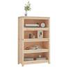 Book Cabinet 80x35x126 cm - Solid Pine Wood Storage Solution