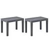 Garden Benches 2 pcs Anthracite Plastic | Durable Outdoor Seating