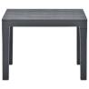 Garden Benches 2 pcs Anthracite Plastic | Durable Outdoor Seating