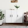 Sideboard White 90x34x80 cm Engineered Wood Colour white Quantity in Package 1 