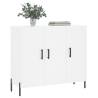 Modern White Sideboard - 90x34x80 cm - Engineered Wood