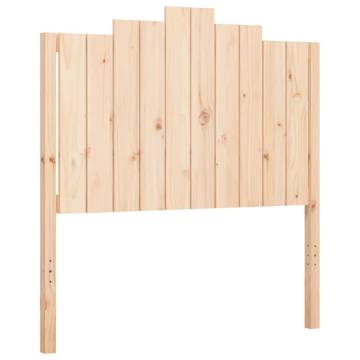 Solid Wood Bed Frame with Headboard 100x200 cm - Hipomarket