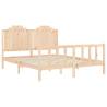 King Size Bed Frame with Headboard - Solid Pine Wood