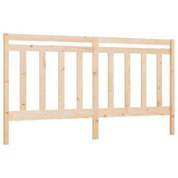 Stylish Solid Wood Pine Bed Headboard - 206x4x100 cm