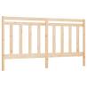 Stylish Solid Wood Pine Bed Headboard - 206x4x100 cm