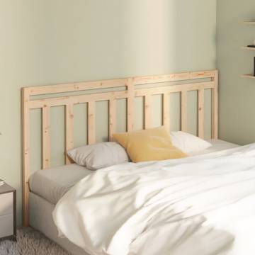 Stylish Solid Wood Pine Bed Headboard - 206x4x100 cm